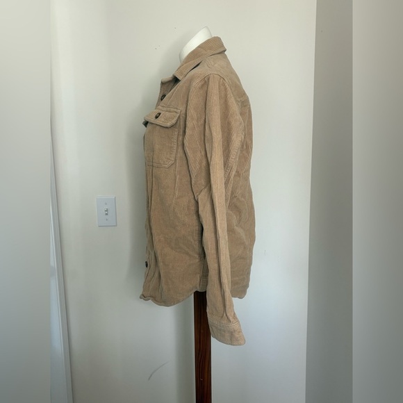 Buffalo David Bitton Beige Corduroy Shirt Jacket Small - Picture 4 of 10